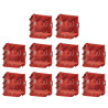 Legrand - Batibox - LOT de 10 Boîtes à Sceller Monoposte - Carrée associable - Prof. 60 - Réf. : 080161x10