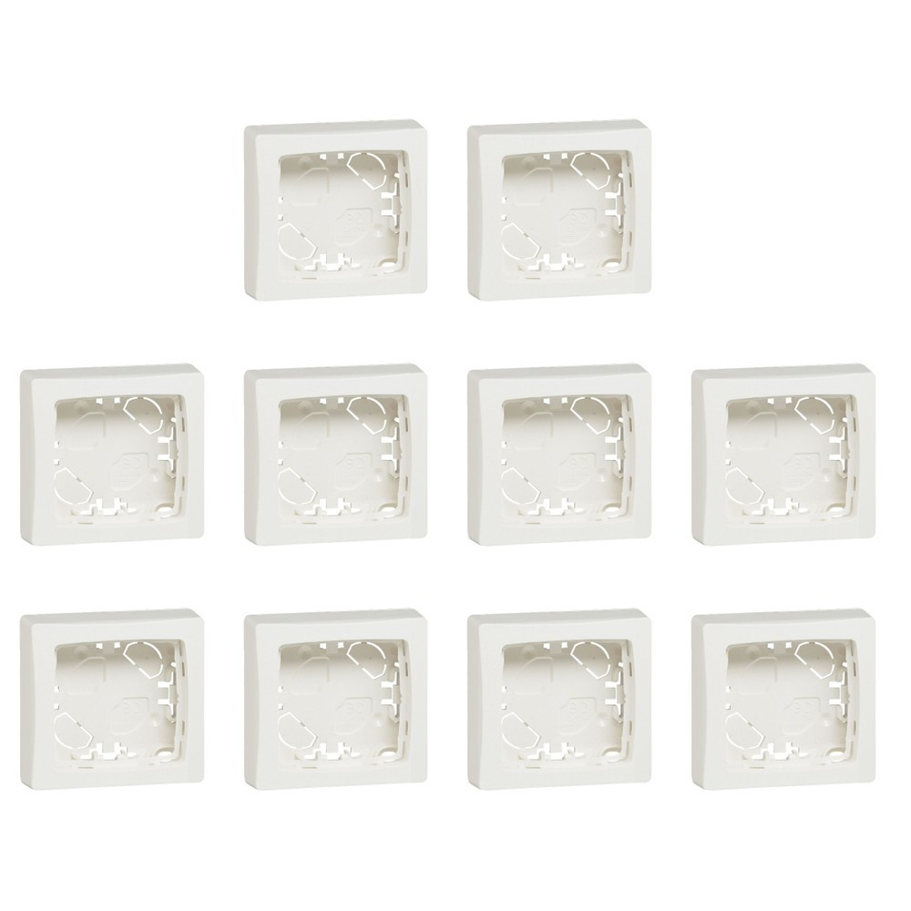 Legrand - Oteo - LOT de 10 Cadres saillie 1 poste - Blanc - Ref. : 086091x10