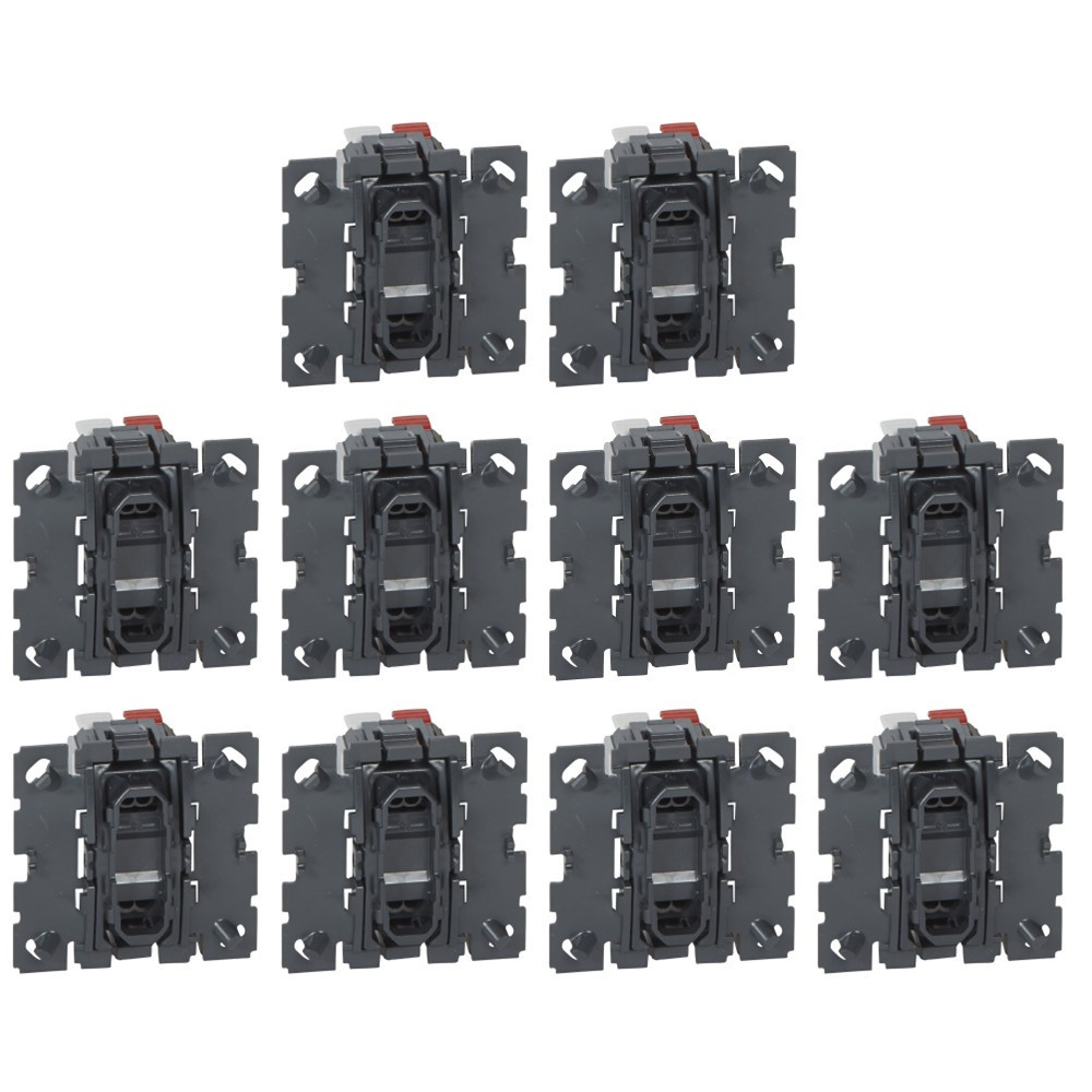 Legrand - Céliane - LOT de 10 Mécanismes Bouton poussoir - Réf. : 067031x10