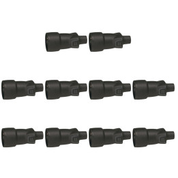 Legrand - Prolongateur 16A - Fiche Femelle - Caoutchouc - IP44 / IK08 - sortie droite - Réf. : 050446x10