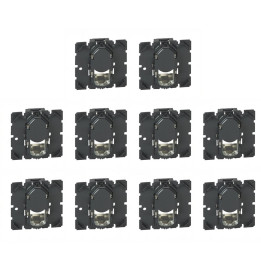 Legrand - Céliane - LOT de 10 Mécanismes Prise téléphone / informatique RJ45/TV STP Cat. 6A - Réf. : 067346x10