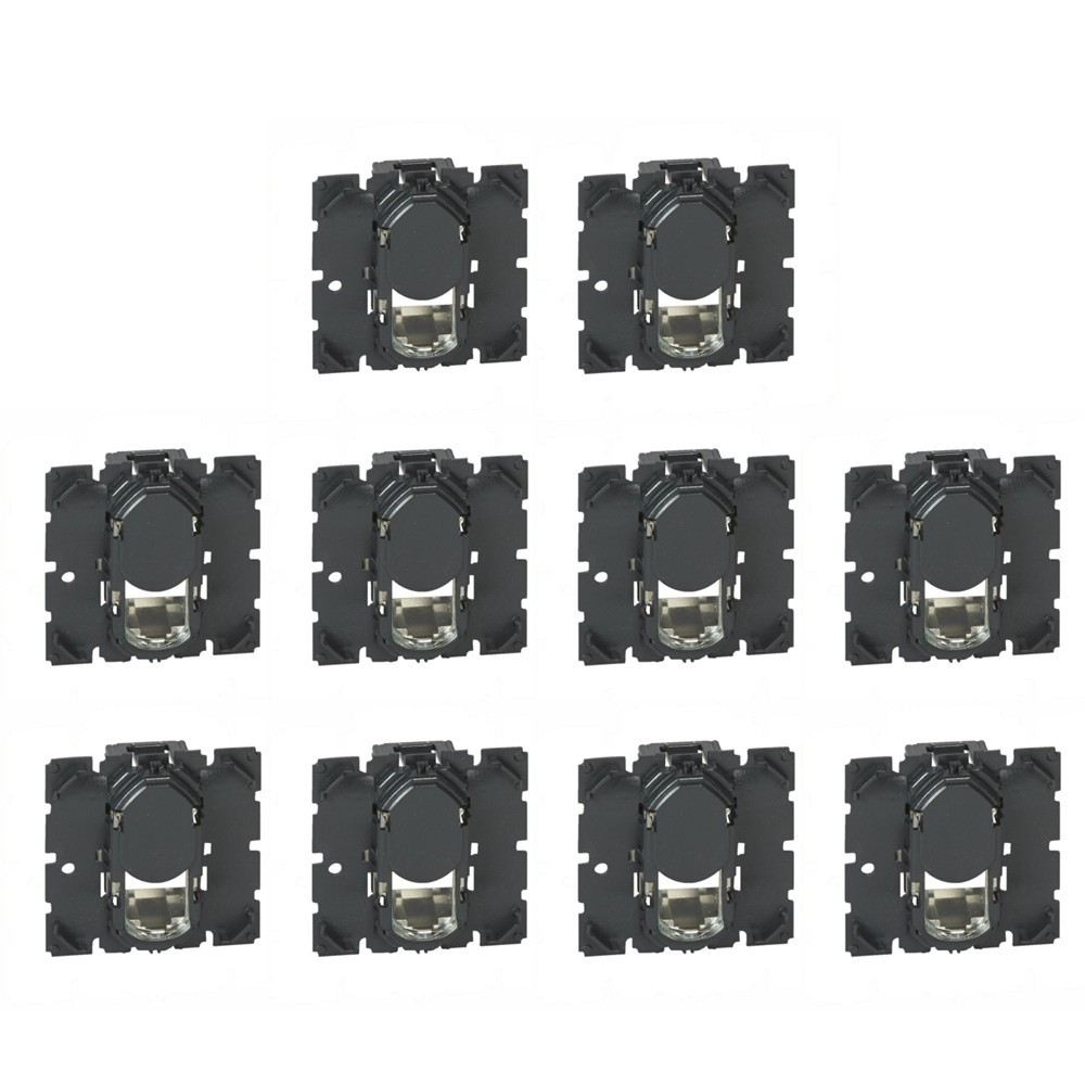 Legrand - Céliane - LOT de 10 Mécanismes Prise téléphone / informatique RJ45/TV STP Cat. 6A - Réf. : 067346x10