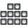 Schneider - Mureva Styl - LOT de 10 Prises 2P+T - Connexion auto - Encastré - IP55/IK08 - Gris - Ref. : MUR35036x10