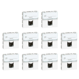 Legrand Mosaic - Prise RJ45 Cat. 6 FTP - Réf. : 076565x10
