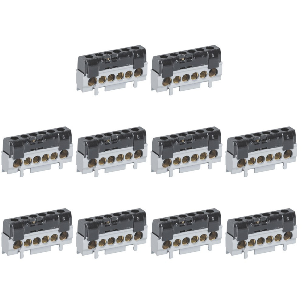 Legrand - LOT de 10 Borniers isolé Phase - Réf. : 004816x10