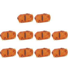 Legrand Batibox - LOT de 10 Boîtes multimatériaux 2 postes - 4/5M - Hor/Ver - profondeur 40 mm - Réf. : 080102x10