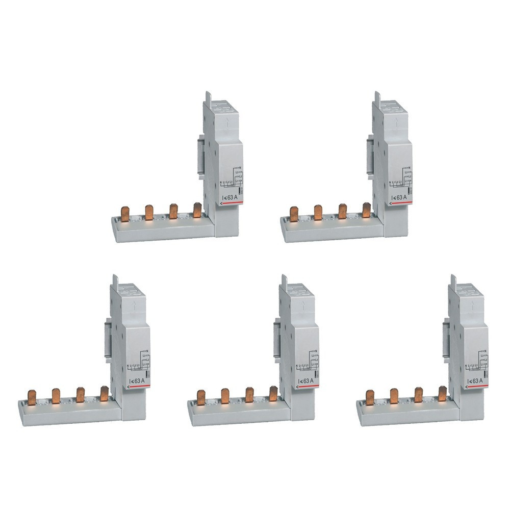 Legrand - LOT de 5 modules de raccordement par peigne produit tête de groupe 4P - Réf. : 406301x5