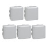Legrand - LOT de 5 Boîtes de dérivation étanche IP55 - 105x105x55 - Réf. : 092022x5