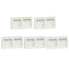 Legrand - Oteo - LOT de 5 Cadres saillie 2 postes - Blanc - Ref. : 086092x5