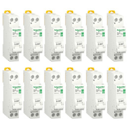Schneider - Resi9 XP - LOT de 12 Disjoncteurs 10A - VIS/VIS - Réf. : R9PFC610x12