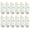 Schneider - Resi9 XP - LOT de 12 Disjoncteurs 10A - VIS/VIS - Réf. : R9PFC610x12