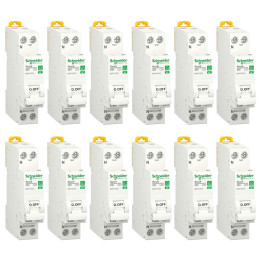 Schneider - Resi9 XP - LOT de 12 Disjoncteurs 20A - VIS/VIS - Réf. : R9PFC620x12