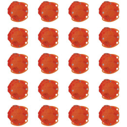 Legrand - Batibox - LOT de 20 Boîtes Multimatériaux 1 Poste Profondeur 40 mm - Réf. : 080101x20