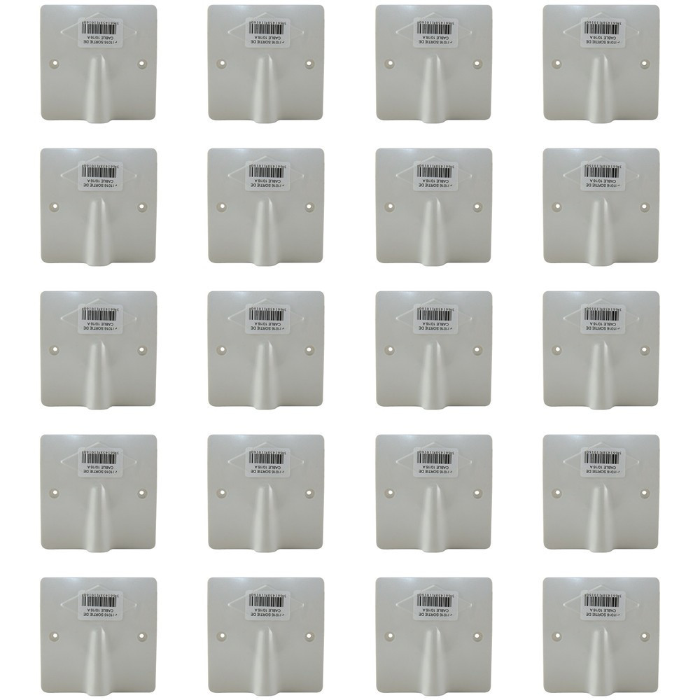 SIB - LOT de 20 Sorties de câbles 16/20A - à vis dim. 80x80 - Réf. : P11016x20
