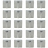 SIB - LOT de 20 Sorties de câbles 16/20A - à vis dim. 80x80 - Réf. : P11016x20