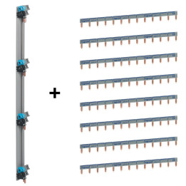 Legrand - Répartition verticale VX 3 optimisée Drivia 4R + peigne d'alimentation 13M - Réf. : 405002 + 404926x8