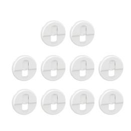 Legrand - Céliane 2024 - LOT de 10 enjoliveurs pour prise RJ45 blindée catégorie 6A STP Grade 3 TV - Blanc - Réf. : CB0346 x 10