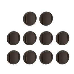 Legrand - Céliane 2024 - LOT de 10 enjoliveurs pour interrupteur et ou va-et-vient - Noir - Réf. : CN0001 x 10