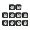 Schneider - Mureva Styl - LOT de 10 Prises 2P+T - Connexion auto - Saillie - IP55/IK08 - Gris - Ref. : MUR35031x10
