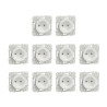 Schneider - Odace 2011 - LOT de 10 Prise de courant 2P connexion à VIS - Blanc - Ref. : S520033x10