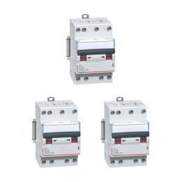 Legrand - Disjoncteur 4P DX3 - 16A - 6kA - courbe C - Réf. : 406910x3