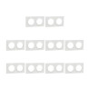Schneider - Odace 2011 - Styl - LOT de 10 Plaques 2 postes - Entraxe 71 mm - Blanc - Ref. : S520704x10
