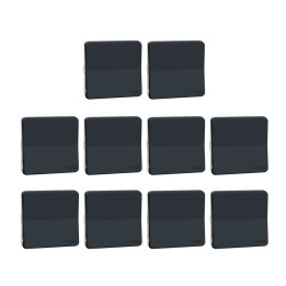 Schneider - Mureva styl - LOT de 10 Va et vient - Connexion auto - Composable - IP55/IK08 - Gris - Ref. : MUR37021x10