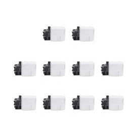 Legrand - Oteo - LOT de 10 Prises RJ45 Cat. 6 FTP - Saillie - Composable - Blanc - Ref. : 086147x10