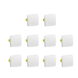 Legrand - Oteo - LOT de 10 Transformeurs simple 3 en 1 - Inter./Va et vient - Poussoir - Composable - Blanc - Ref. : 086101Lx10
