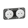 Legrand - Dooxie - LOT de 10 Double prises 2P+T Surface - Précâblées - Blanc - Ref. : 600332x10