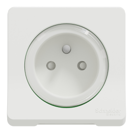 Schneider - Mureva Styl - LOT de 10 Prises 2P+T - Connexion auto - Composable  - IP55/IK08 - Blanc - Ref. : Ref. : MUR39133