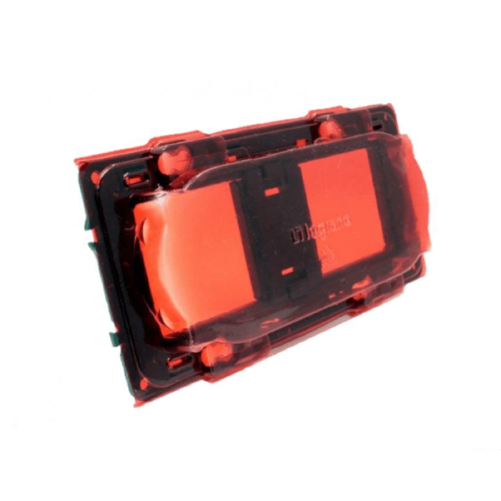 Legrand - Support 2 postes (4M) - Mosaic/Célaine - Fixation VIS - 2 x 2 modules - Réf. : 080252x10