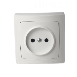 Legrand - Oteo - Prise de courant 2P 16A 230V - Blanc - Ref : 086022L