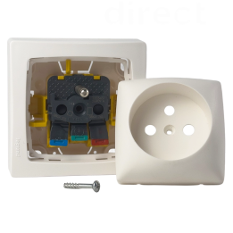 Legrand - Oteo - Prise 2P+T 16A 230V - Blanc - Ref : 086027L