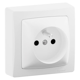Legrand - Oteo - Prise 2P+T 16A 230V - Blanc - Ref : 086027L