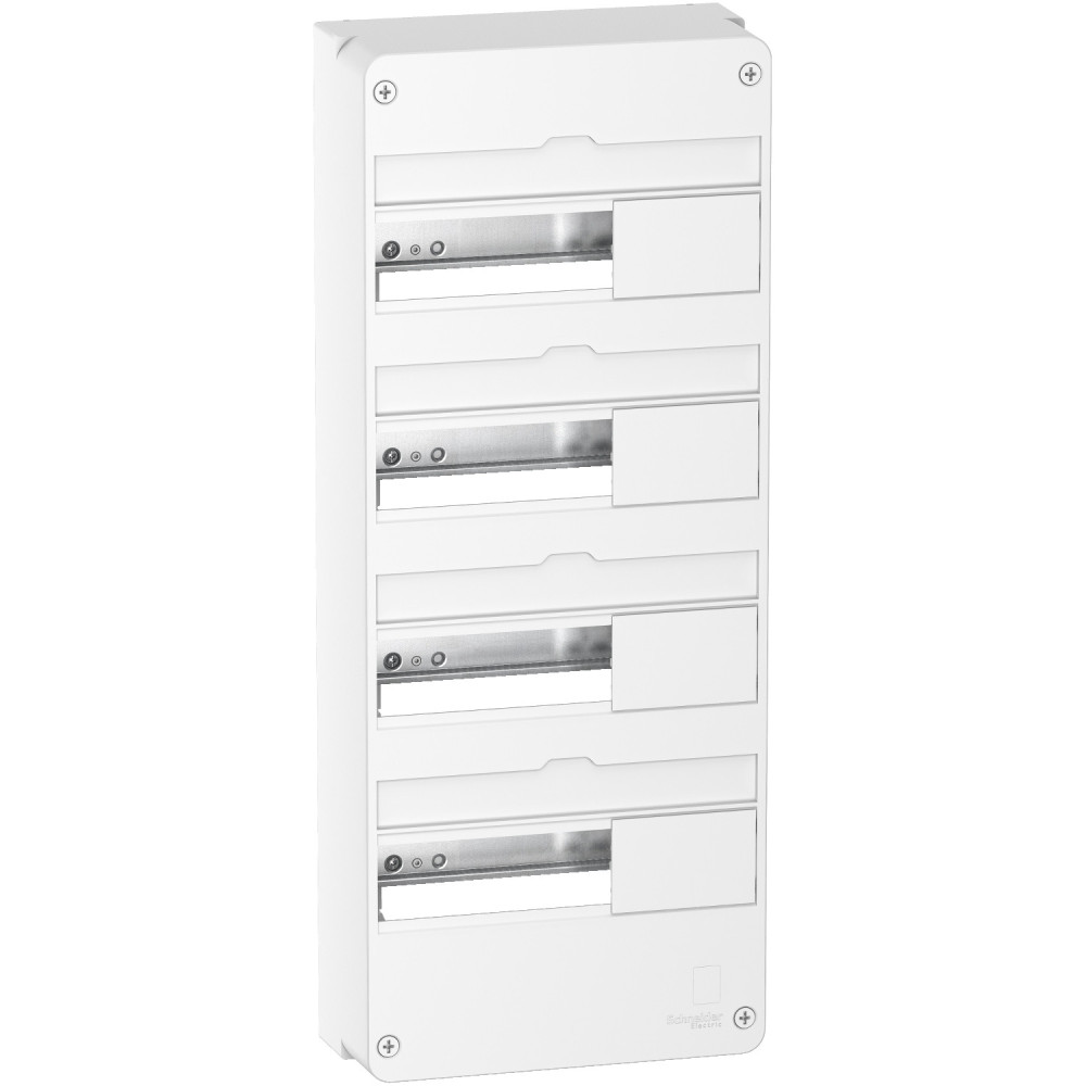 Schneider - Resi9 - Coffret 13M - 4R + Bornier 3 Phases+Neutre - Réf. : R9H13404+R9H13411P