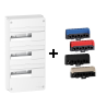 Schneider - Resi9 - Coffret 13M - 3R + Bornier 3 Phases+Neutre - Réf. : R9H13403+R9H13411P