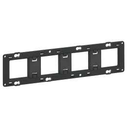 Legrand - Support 4 postes (8M) - Mosaic/Céliane - Fixation VIS - 4 x 2 modules - Réf : 080254