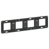 Legrand - Support 4 postes (8M) - Mosaic/Céliane - Fixation VIS - 4 x 2 modules - Réf : 080254