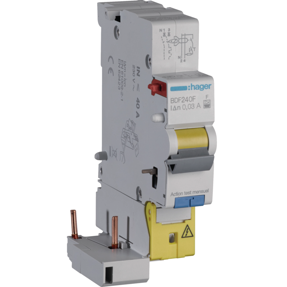 Hager - Bloc différentiel 40A type HPI - Réf : BDF240F