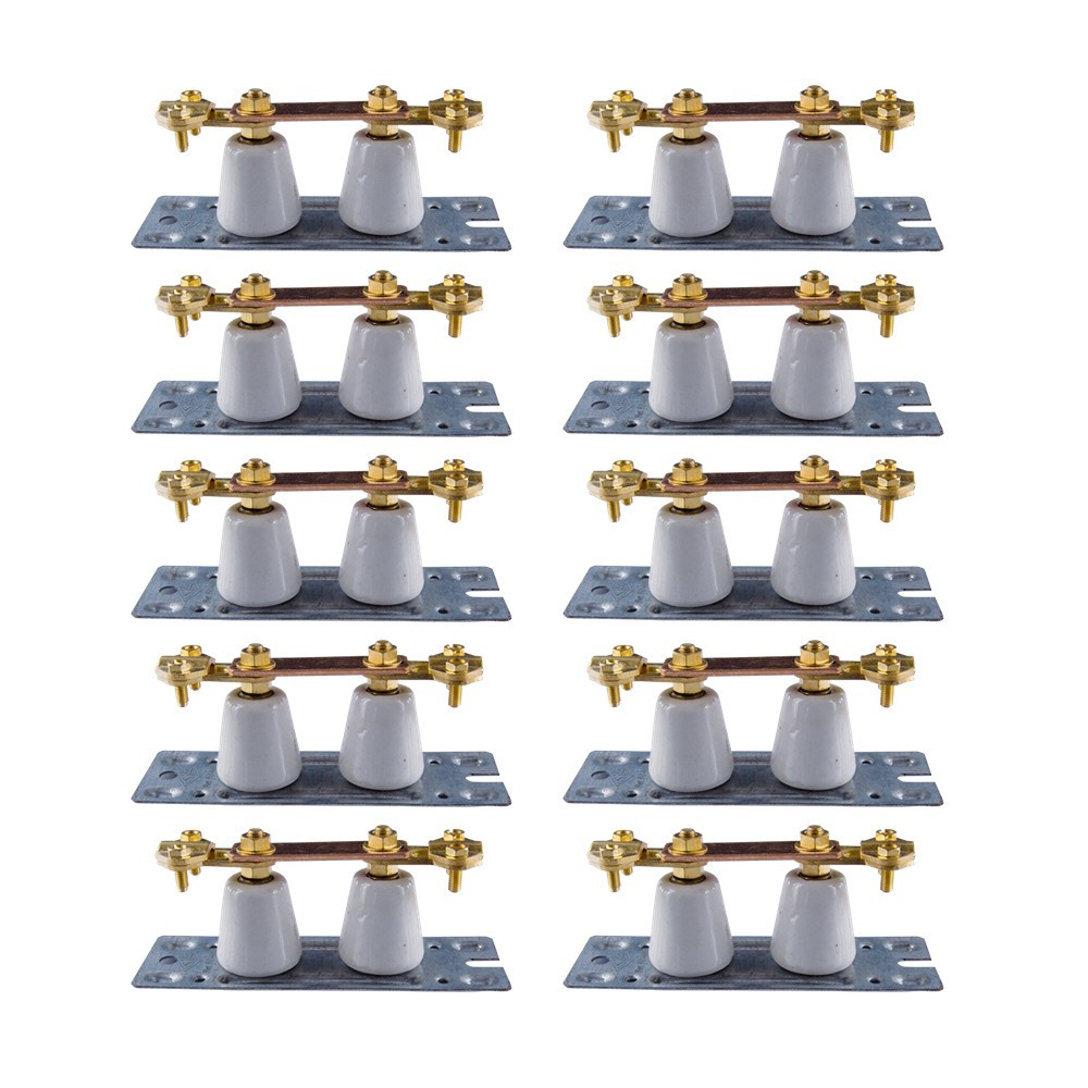 SIB - LOT de 10 Barrettes de coupure de terre porcelaine - Réf. : P04388x10