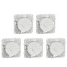 Schneider - Odace 2011 - LOT de 5 Interrupteurs volets-roulant montée/descente/stop - Blanc - Ref. : S520208x5