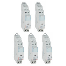 Legrand - Contacteur de puissance bipolaire bobine 230V - 25A - 2F - Réf. : 412523x5
