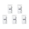 Legrand - Mosaic - LOT de 5 Cadres saillie 2 postes - 2 x 2 modules - vertical - Réf. : 080282x5