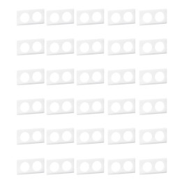 LEGRAND - Céliane - LOT de 30 Plaques de finition 2 postes Yesterday - Blanc - Réf. : 066632X30