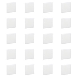Legrand - Batibox - LOT de 20 Couvercles universel 80 x 80 - Pour boîte 1 Poste - Carré - Blanc - Réf. : 089281x20