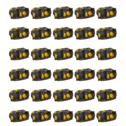 Legrand - Écobatibox - LOT de 30 Boîtes d'encastrement 2 postes - BBC - Profondeur 50mm - D.67mm - Réf. : 080032Lx30