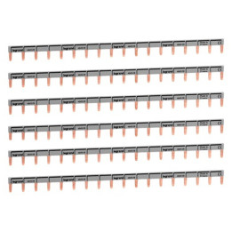Legrand - LOT de 6 Peignes d'alimentation 13 Modules Universel PH + N - Réf. : 404926x6