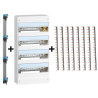 Legrand - DRIVIA - Coffret 4 rangées - 13 modules + Peigne V et H - Ref. : 401214+405002+404926x8