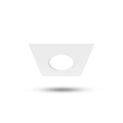Miidex - Collerette carrée blanc pour spot référence 101129 - Réf : 100276